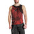 Polynesian Tahiti Island Men Tank Top The Wave of Water - Red LT9 - Polynesian Pride