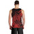 Polynesian Tahiti Island Men Tank Top The Wave of Water - Red LT9 - Polynesian Pride