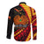 Papua New Guinea Long Sleeve Button Shirt The Greater Bird of Paradise LT9 - Polynesian Pride