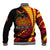 (Custom Personalised) Papua New Guinea Baseball Jacket The Greater Bird of Paradise LT9 - Polynesian Pride