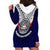 American Samoa Hoodie Dress Bald Eagle with Polynesian Pattern LT9 - Polynesian Pride