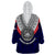 American Samoa Wearable Blanket Hoodie Bald Eagle with Polynesian Pattern LT9 - Polynesian Pride