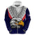 Custom American Samoa Hoodie Bald Eagle with Polynesian Pattern LT9 - Polynesian Pride