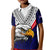 (Custom Personalised) American Samoa Kid Polo Shirt Bald Eagle with Polynesian Pattern LT9 Kid Blue - Polynesian Pride