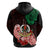 Custom Vanuatu Hoodie Polynesian Floral Tribal LT9 - Polynesian Pride