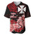 Wallis et Futuna Baseball Jersey Polynesian Floral Tribal LT9 - Polynesian Pride