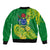 (Custom Personalised) Cook Island Bomber Jacket Polynesian Floral Tribal LT9 - Polynesian Pride