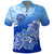 Custom Federated States of Micronesia Polo Shirt Polynesian Floral Tribal LT9 Blue - Polynesian Pride