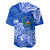 FSM Pohnpei State Baseball Jersey Polynesian Floral Tribal LT9 - Polynesian Pride