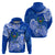 FSM Pohnpei State Hoodie Polynesian Floral Tribal LT9 Pullover Hoodie Blue - Polynesian Pride