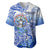 (Custom Personalised) Northern Mariana Islands Baseball Jersey Polynesian Floral Tribal LT9 - Polynesian Pride