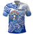 Custom Northern Mariana Islands Polo Shirt Polynesian Floral Tribal LT9 Blue - Polynesian Pride