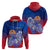 Custom Tahiti Hoodie Polynesian Floral Tribal LT9 Pullover Hoodie Blue - Polynesian Pride