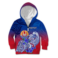 (Custom Personalised) Tahiti Kid Hoodie Polynesian Floral Tribal LT9 - Polynesian Pride