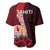 Tahiti Baseball Jersey Polynesian Coat Of Arm With Hibiscus LT9 - Polynesian Pride