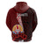 Tahiti Hoodie Polynesian Coat of Arm With Hibiscus LT9 - Polynesian Pride