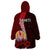 Tahiti Wearable Blanket Hoodie Polynesian Coat Of Arm With Hibiscus LT9 - Polynesian Pride