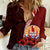 (Custom Personalised) Tahiti Women Casual Shirt Polynesian Coat Of Arm With Hibiscus LT9 Female Red - Polynesian Pride