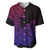 Hawaii Kakau Baseball Jersey Polynesian Floral Tribal Gradient Version LT9 - Polynesian Pride