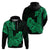 Hawaii Kakau Hoodie Polynesian Floral Tribal Green Version LT9 Pullover Hoodie Green - Polynesian Pride