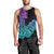 Hawaii Kakau Men Tank Top Polynesian Floral Tribal Heliotrope Version LT9 - Polynesian Pride