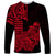 Hawaii Kakau Long Sleeve Shirt Polynesian Floral Tribal Red Version LT9 Unisex Red - Polynesian Pride