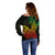 Hawaii Kakau Off Shoulder Sweater Polynesian Floral Tribal Reggae Version LT9 - Polynesian Pride