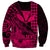 (Custom Personalised) Kakau Polynesian Tribal Hawaiian Turtle with Kanaka Maoli Pink Sweatshirt LT9 - Polynesian Pride