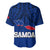 Polynesian Independent State of Samoa Blue Baseball Jersey LT9 - Polynesian Pride