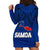 Polynesian Independent State of Samoa Blue Hoodie Dress LT9 - Polynesian Pride