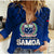 Polynesian Independent State of Samoa Blue Women Casual Shirt LT9 Female Blue - Polynesian Pride