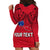 (Custom Personalised) Polynesian Independent State of Samoa Red Hoodie Dress LT9 - Polynesian Pride