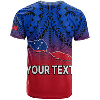 Custom Polynesian Independent State of Samoa Gradient T Shirt LT9 - Polynesian Pride
