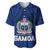 (Custom Personalised) Polynesian Independent State of Samoa Blue Baseball Jersey LT9 - Polynesian Pride