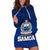 (Custom Personalised) Polynesian Independent State of Samoa Blue Hoodie Dress LT9 - Polynesian Pride