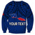 (Custom Personalised) Polynesian Independent State of Samoa Blue Sweatshirt LT9 - Polynesian Pride