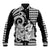 (Custom Personalised) Aloha Hula Girl Hawaiian Tribal and Simple Kakau Baseball Jacket LT9 Unisex Black - Polynesian Pride