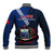 Samoa Baseball Jacket Happy Independence Day Samoan Blue Pattern LT14 - Polynesian Pride