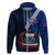 Custom Samoa Hoodie Happy Independence Day Samoan Blue Pattern LT14 - Polynesian Pride