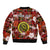 (Custom Personalised) Hawaii State Bomber Jacket Tropical Flowers Mix Tartan Red Version LT14 - Polynesian Pride