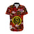 (Custom Personalised) Hawaii State Hawaiian Shirt Tropical Flowers Mix Tartan Red Version LT14 - Polynesian Pride