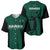 Hawaii Volleyball Baseball Jersey Hawaiian Kakau Green Style LT14 Green - Polynesian Pride