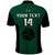 (Custom Text and Number) Hawaii Volleyball Polo Shirt Hawaiian Kakau Green Style LT14 - Polynesian Pride