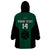 (Custom Text And Number) Hawaii Volleyball Wearable Blanket Hoodie Hawaiian Kakau Green Style LT14 - Polynesian Pride