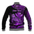 (Custom Personalised) Hawaii Monk Seal Baseball Jacket Polynesian Kakau With Kanaka Purple LT14 - Polynesian Pride