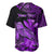 (Custom Personalised) Hawaii Monk Seal Baseball Jersey Polynesian Kakau With Kanaka Purple LT14 - Polynesian Pride