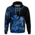 Custom Hawaii Monk Seal Hoodie Polynesian Kakau With Kanaka Blue LT14 - Polynesian Pride