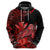 Custom Hawaii Monk Seal Hoodie Polynesian Kakau With Kanaka Red LT14 Zip Hoodie Red - Polynesian Pride