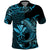 Custom Hawaii Hammerhead Shark Polo Shirt Polynesian Kakau With Kanaka Turquoise LT14 Turquoise - Polynesian Pride