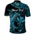 Custom Hawaii Hammerhead Shark Polo Shirt Polynesian Kakau With Kanaka Turquoise LT14 - Polynesian Pride